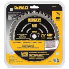 DEWALT DWA31740 7-1/4" 40-Tooth Rough Finish Carbide Circular Saw Blade - New!