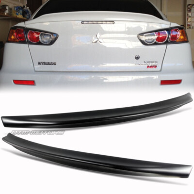 For 08-15 Mitsubishi Lancer Evolution EVO 10 X Black ABS Rear Trunk Spoiler Wing