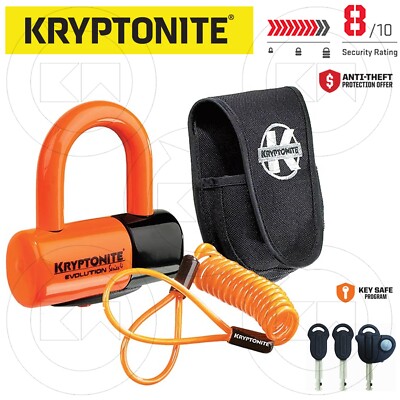 Kriptonite Evolution Disc Lock Anti-Theft Ktm Lse / Lc4 Enduro 400 1997-2001