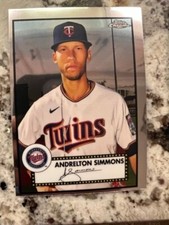 2022 TOPPS CHROME PLATINUM BASE CARD MINNESOTA TWINS ANDRELTON SIMMONS #421