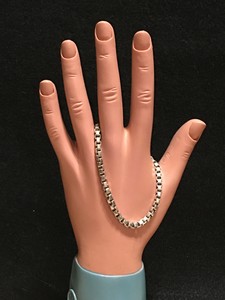 Tiffany & Co. Sterling Silver Venetian Box Chain Link Bracelet