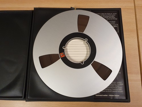 10" (26,50 CM) METAL REEL TAPE BASF LPR 35 IN ORIGINAL BOX #537 - Picture 3 of 3