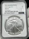 2023 $1 American Silver Eagle NGC MS70 US Invention Series - Personal Computer