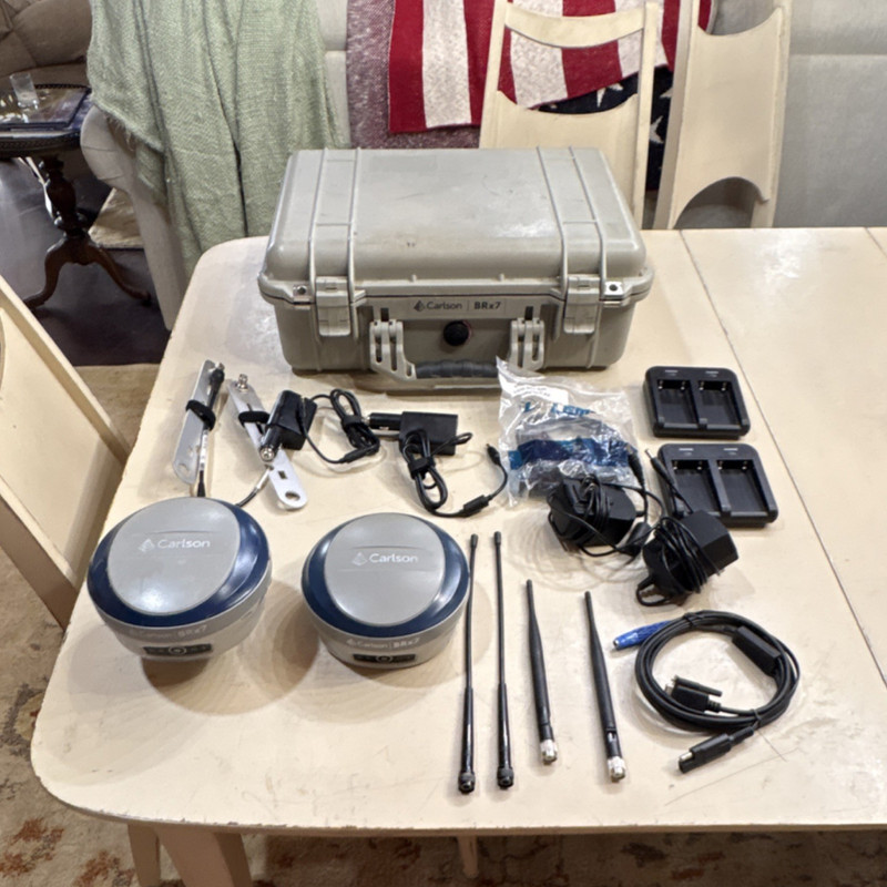 Carlson BRx7 GNSS Receiver Kit Surveying Equipment Set with Accessories & Case