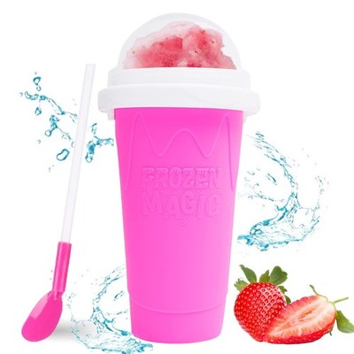 Magic Slushy Maker Squeeze Cup Slushie Maker, Homemade Milk Shake Maker Cooli...