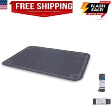 Litter Catcher Mat Extra Large, Grey, Model: 47x32x0.25 Inch Pack of 1