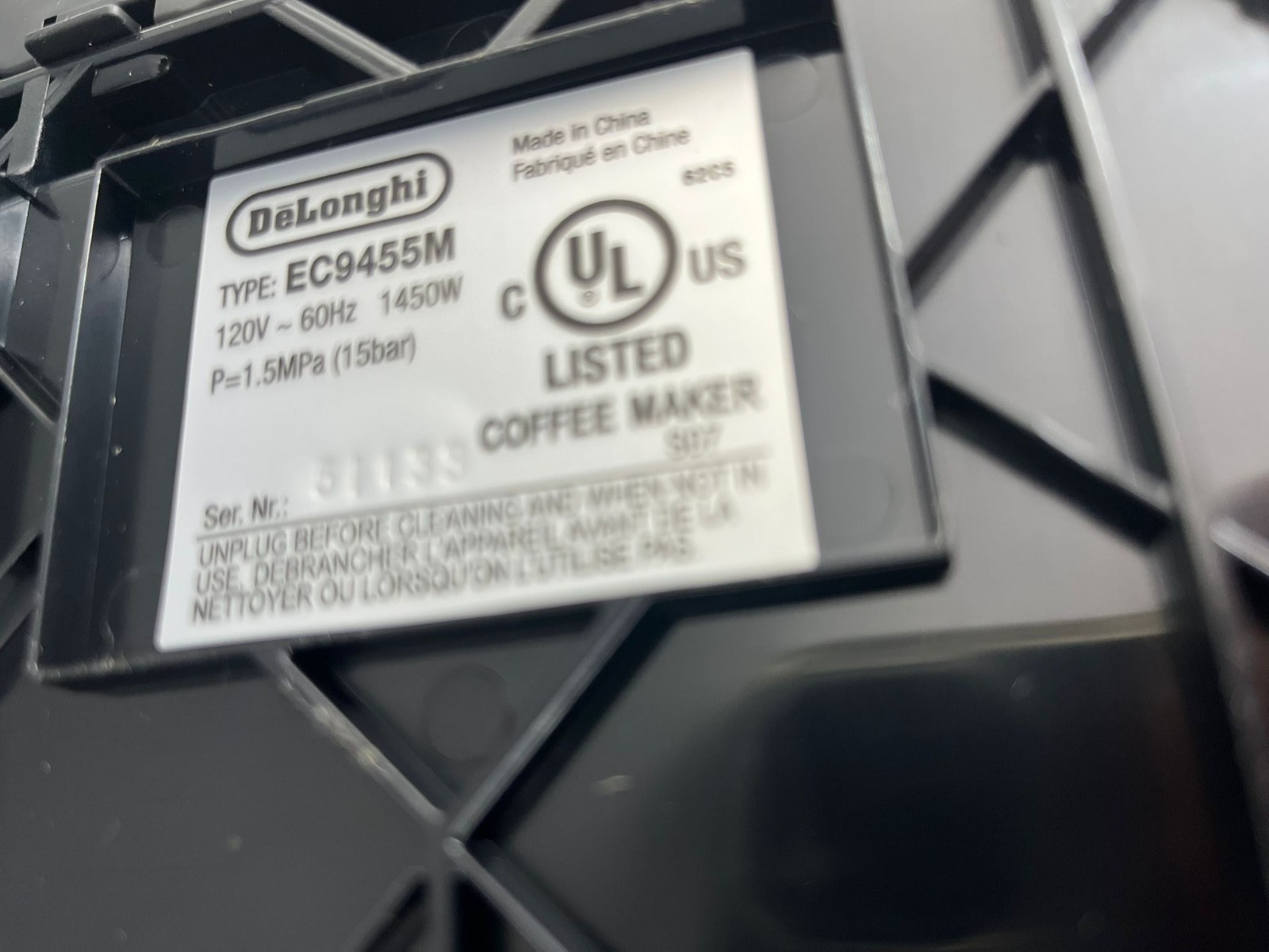 DeLonghi La Specialista Touch Espresso Machine EC9455M