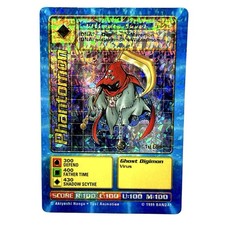 Phantomon Bo-39 Vintage Digimon Prism Sticker Card 1st Edition 1999 Holo Rare