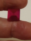NATURAL EARTH MINED CERTIFIED GEM TESTED HEATED RED SQUARE CUT RUBY 16.45 CTS. — photo 7