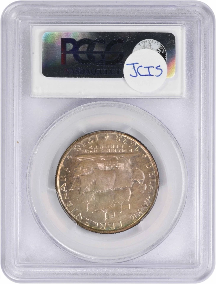 1936 Delaware Commemorative Silver Half MS65 PCGS (CAC) - Image 2 of 2