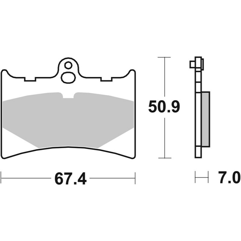 Free Shipping Brembo Organic Brake Pads 07GR5605 For Motorcycle Parts