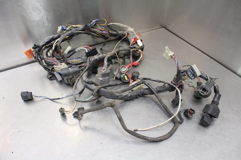 03-06 KAWASAKI Z1000 MAIN ENGINE WIRING HARNESS MOTOR WIRE LOOM DAMAGED - Imagem 2 de 4