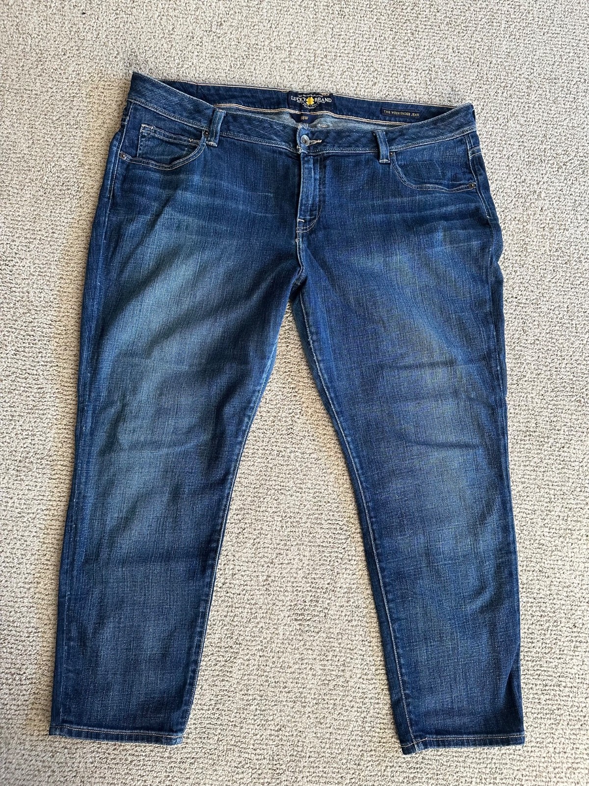 Lucky Brand Size 18W The Weekender Jean Stretch Medium Wash 