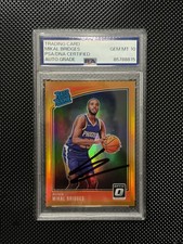 2018-19 Panini Donruss Optic Mikal Bridges Orange Prizm Rookie PSA 10 Auto /199 
