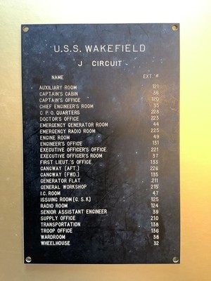 U.S.S. Wakefield Memorabilia, U.S. Coast Guard