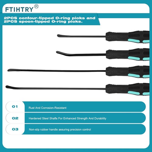 8PCS Pick and Hook Set, Pick Tool Set for Car Auto Oil Seal/O-Ring Seal Gasket P - Picture 4 of 7