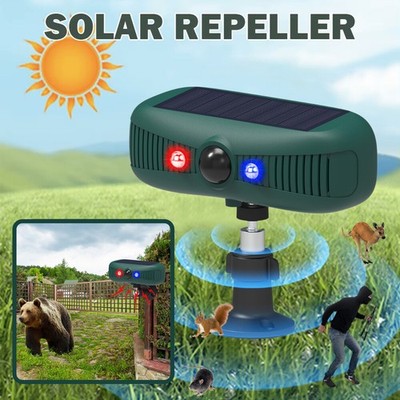 Alarm Solar Blitzlicht Bewegungsmelder 129dB Sound Strobe Lamp Garden Alarmanlag