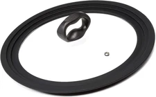 Universal Lid for Pots and Pans, Fits 9.5-Inch to 12-Inch Cookware, Tempered Gla