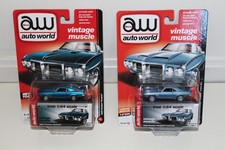 TWO Auto World 1969 Pontiac Firebird Trans Am Different shades of blue 1 of 1256