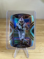 2020 Panini Select Club Level Zack Moss #269 Light Blue Prizm Die-Cut (RC)