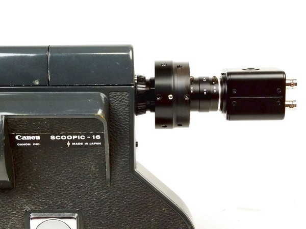 Digital SDI video-assist for Canon Scoopic (basic model) 16 mm movie camera.