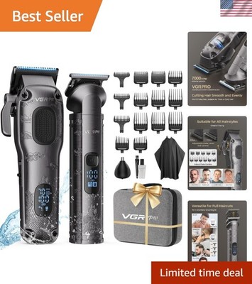 Cordless Hair Clipper & Zero Gapped Trimmer - Family Hair Cutting Essential