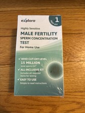 Exploro Highly Sensitive Male Fertility Sperm Concentration Test Expires 3/2027