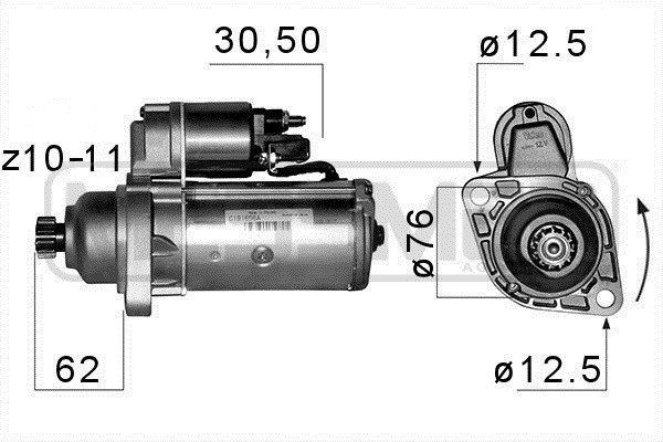 Messmer Starter 2 KW Passend FüR VW Golf V 1.9 TDI 2.3 V5 Audi TT 220141A-image
