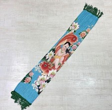 PLEATS PLEASE ISSEY MIYAKE pleated stole Chinese carp baby good fortune vintage