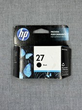 NEW Genuine HP 27 Black Ink for Officejet 4215 6110 Deskjet 3320 5650 Expired