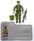 Vintage 1986 Hasbro GI Joe LEATHERNECK v1 3.75" Action Figure w/ File Card ARAH