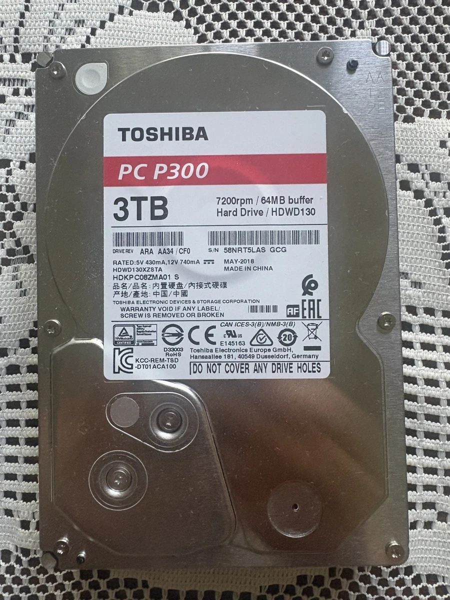 Toshiba 3TB HDD 現状品 Toshiba SATA III 3 TB Internal Hard Disk Drives for sale | eBay