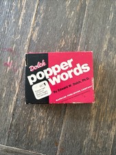 Vintage Popper Words Vocabulary Cards w Original Box Dolch Set 1- 1977