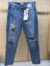 Rewash Vintage Reunion Skinny Distressed Junior Size 13 Stretch Denim Back Jeans