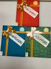 Lot Of (3) Puzzle gifts Brain Teasers Crosswords Word Search Hinkler New Gift