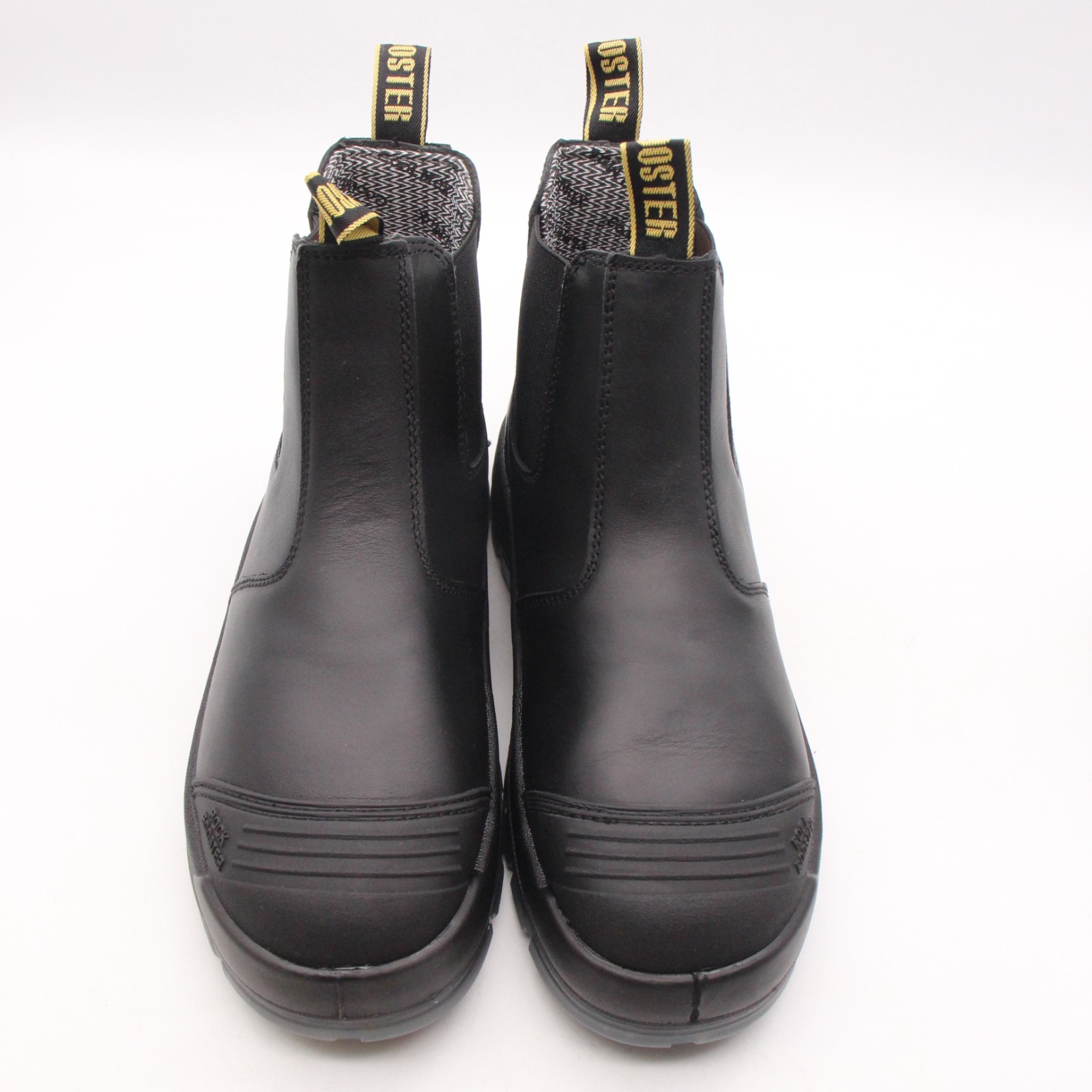 NWD RockRooster 6" Men's 12 Wide Comfort Composite Toe Slip on Work Black Boots