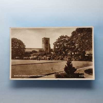 Abergele Postkarte Clwyd 1939 Echtfoto St Michael's Church & Bowling Green
