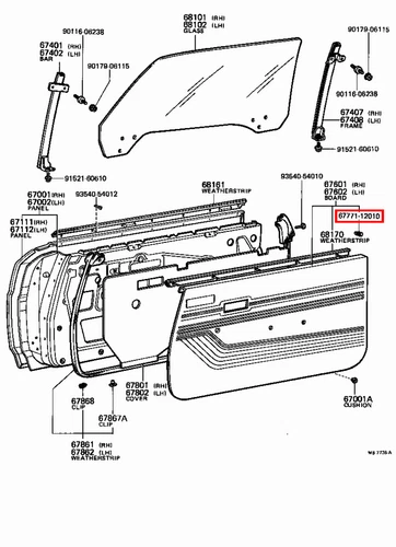 Genuine 4Runner VZN66 VZN61 RN75 RN70 RN66 RN65 RN61 Front Door Trim Clip x5 - Picture 6 of 20