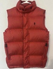 Vintage 90s Polo Ralph Lauren Quilted Puffer Mens Sz S Down Vest Jacket