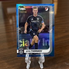 2025 Topps Chrome MLS True Blue /150 Jeppe Tverskov #18 San Diego FC