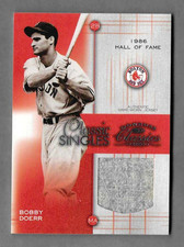 BOBBY DOERR 2003 CLASSICS SINGLES SP RELIC CARD #CS5 47/100 RED SOX HOF