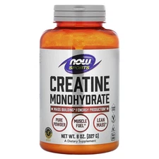 Now Foods Sports Creatine Monohydrate Pure Powder 8 oz 227 g GMP Quality