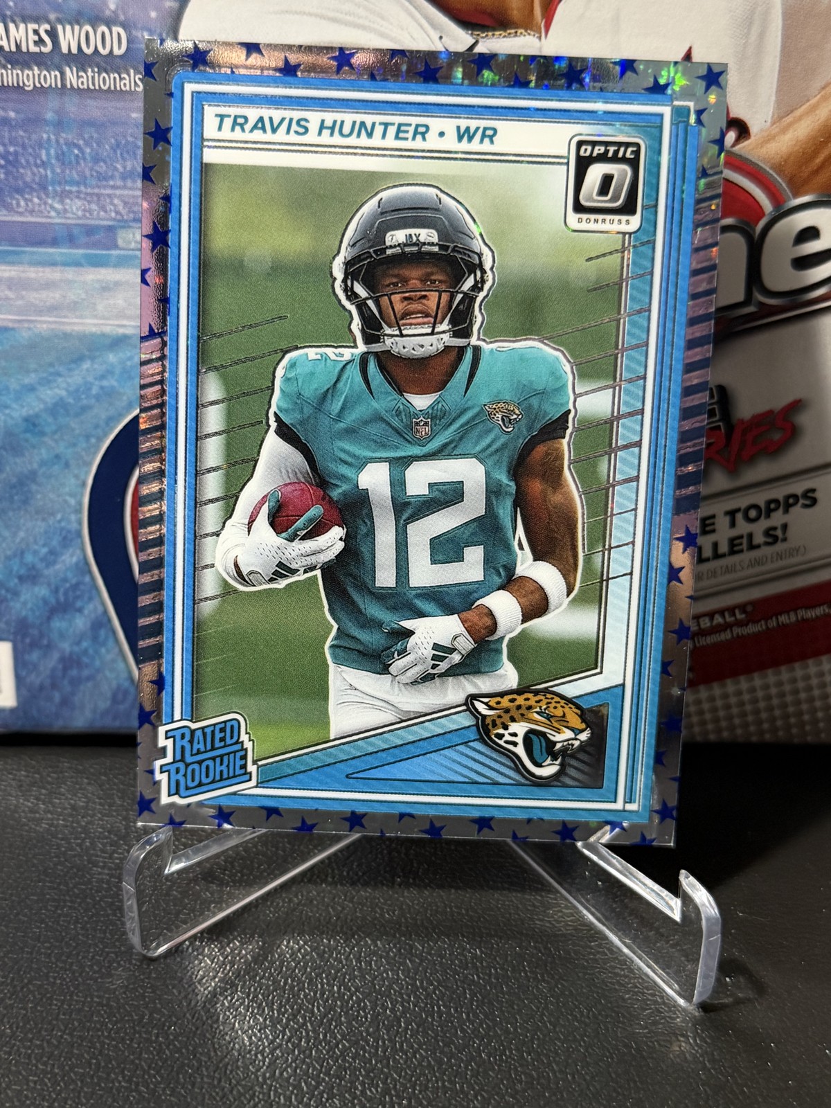 2025 Panini Donruss Optic - Rated Rookie Travis Hunter #201 Stars Prizm (RC)