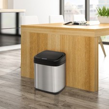 Image of Stainless Steel Automatic Sensor Dustbin Kitchen Waste Bin Rubbish Trashcan 20L