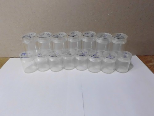 15 - PLASTIC COIN TUBES (HALF DOLLAR SIZE) READ DESCRIPTION BELOW