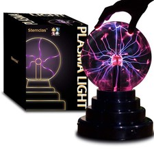 Stemclas Plasma Ball/Light/Lamp, Static Electricity Globe 3 Inch, Black