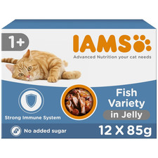 Wet Adult Cat Food | Sea Collection in Jelly | Immune Support | 12x85g Pouches 5.79 per kilo