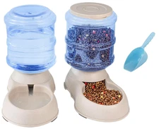 Ito Rocky Automatic Cat & Dog Feeder & Water Dispenser Set w/ Food Scoop