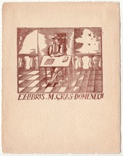 JOAQUIN JULIBERT: Exlibris für M Gras-Domenech