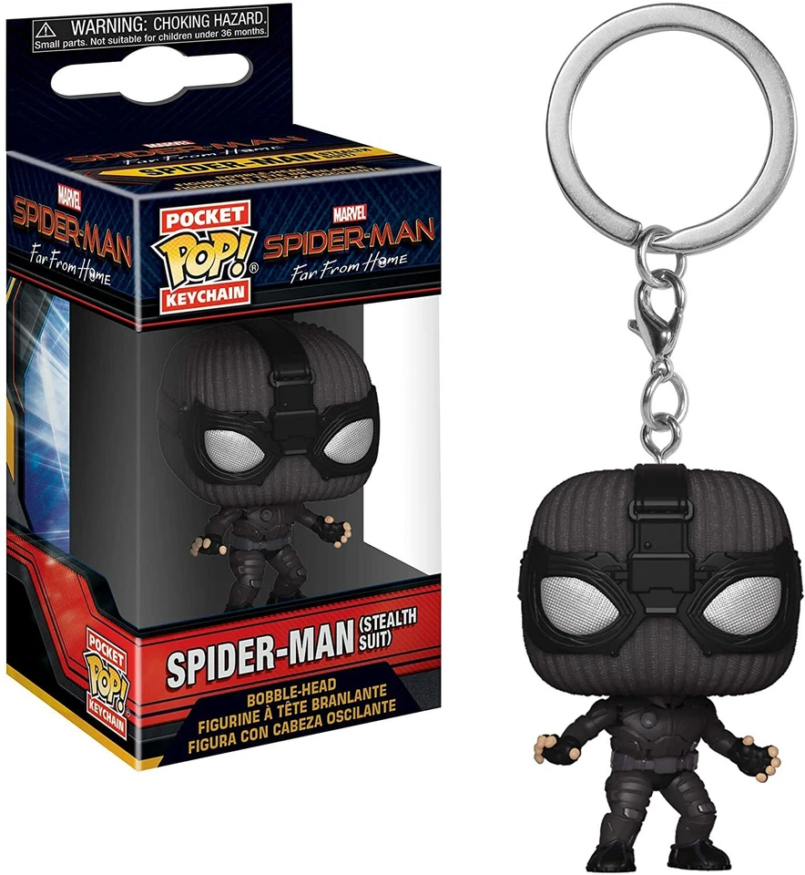 FUNKO Marvel Spider-Man Far From Home - Spider-Man (Stealth Suit) - Schlüsselanhänger